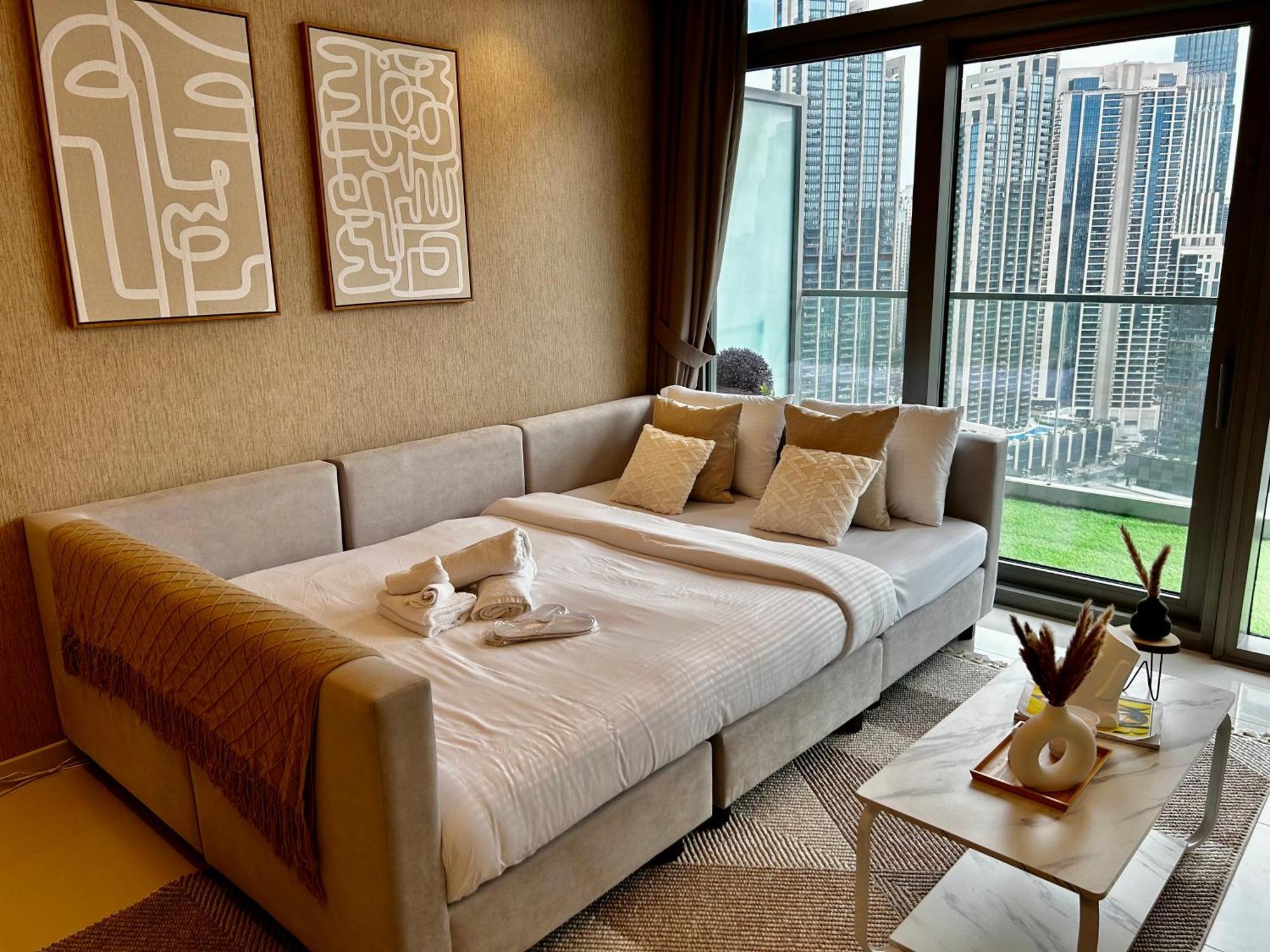 Burj Khalifa Views 2Br With Infinity Pool Downtown Apartman Dubaj Kültér fotó